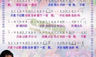 今夜我要向你倾诉我的曲谱及歌词中文 你是我心内的一首歌简谱